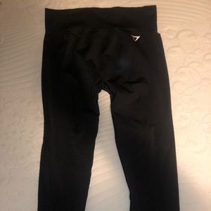 XL High Waisted Black Gym Shark Leggings